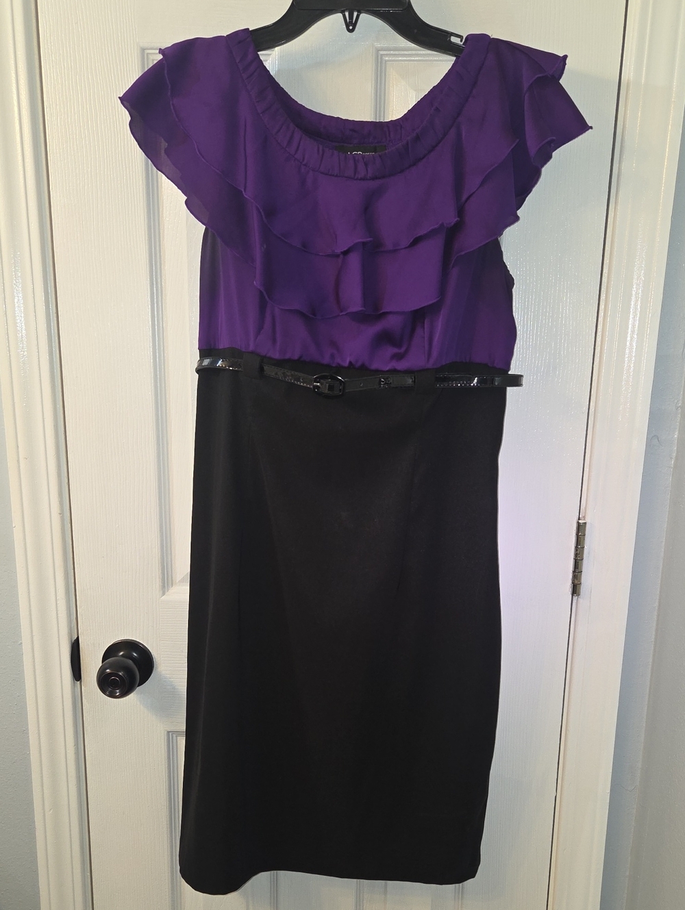 AGB Purple Dress with Black Label
